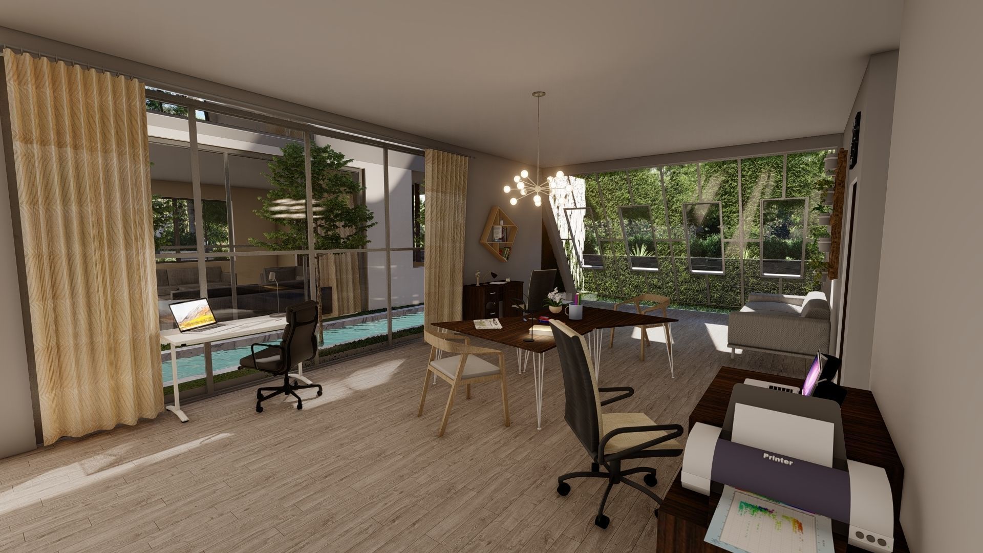 modern house fully furnished detailed model 3D model_20