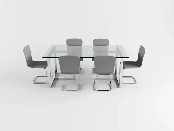 Dining table 3D print model