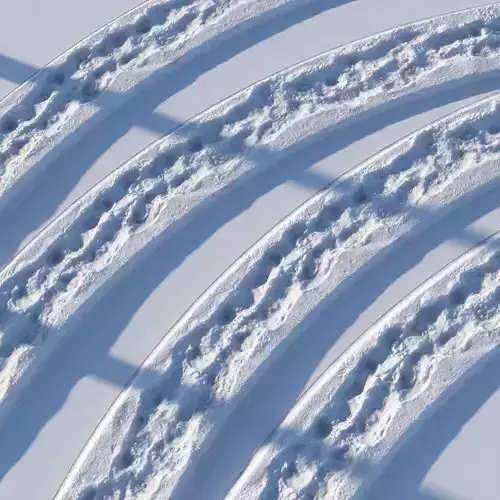 Winter footpath02 16 meters seamless material