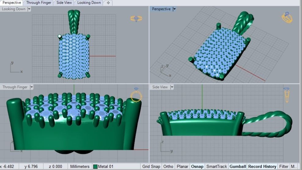 david yurman pendant 3D print model_3