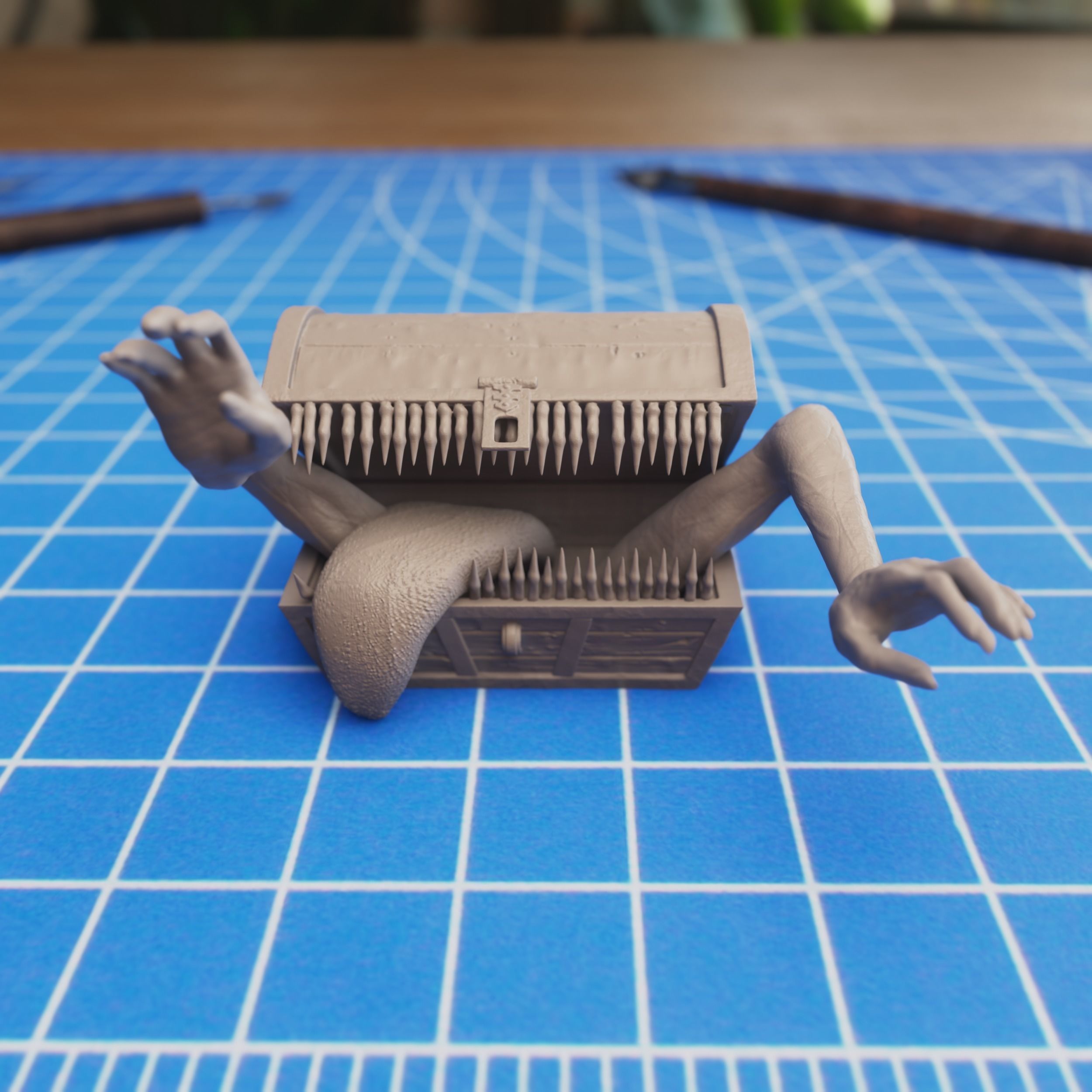 Dark Souls - Mimic Chest Standing 3D print model_1