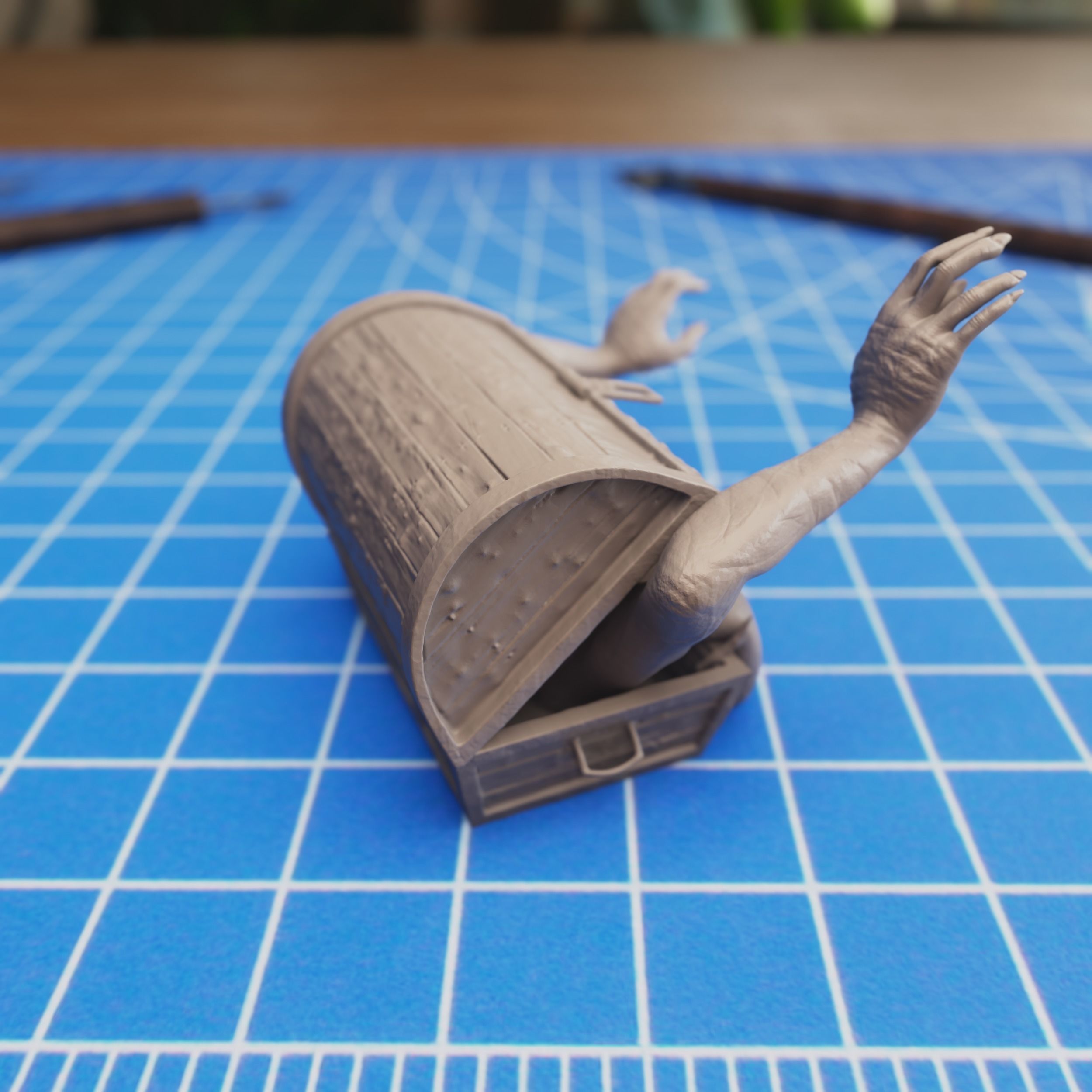 Dark Souls - Mimic Chest Standing 3D print model_3