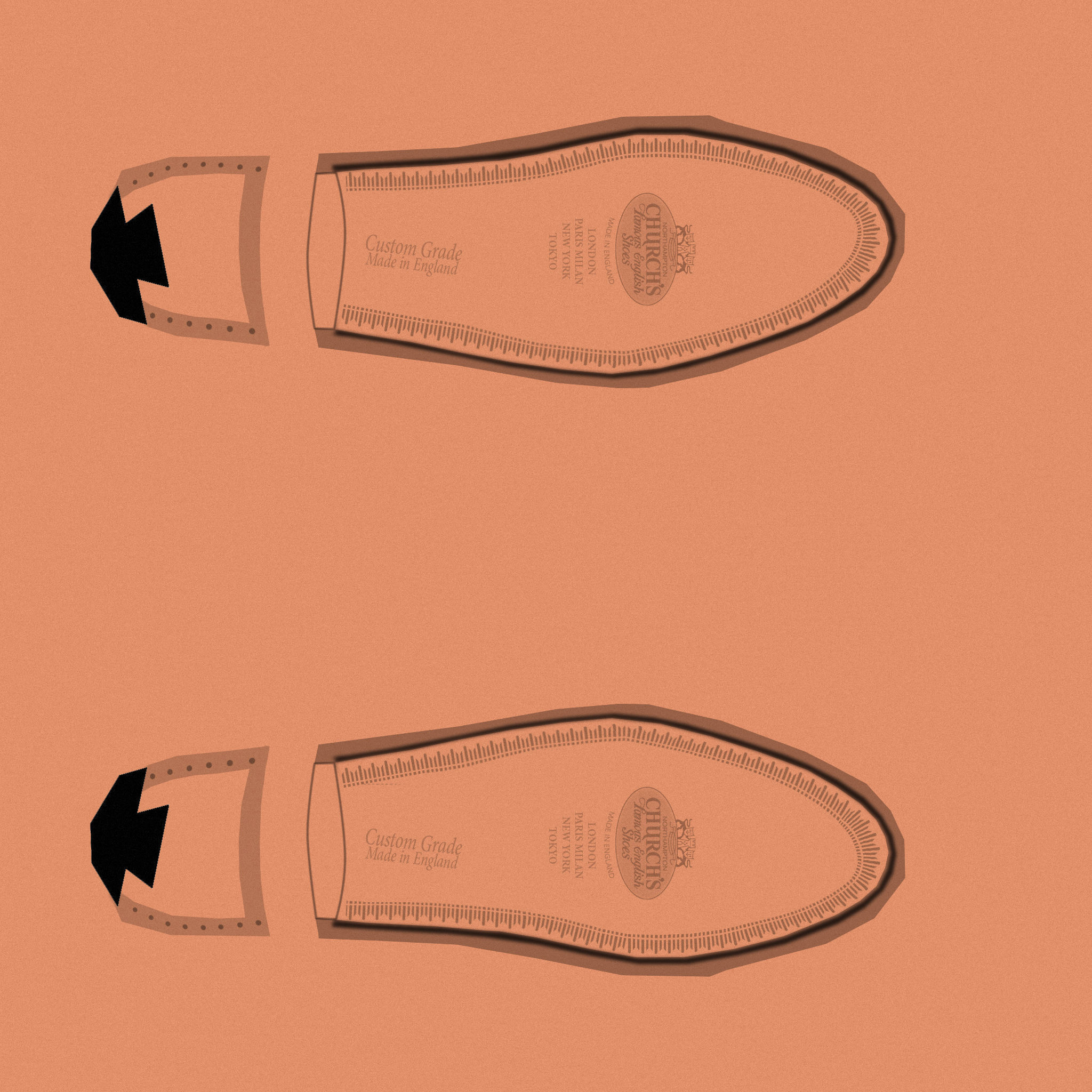 leather shoes decoration  3D model_2