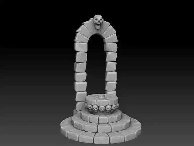 Skull Altar Display Base 3D print model