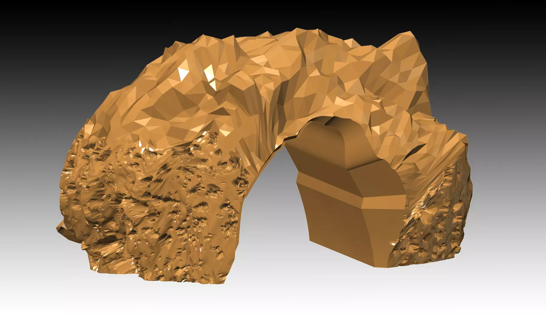 Aquarium-Ornaments fourth cave Free 3D print model