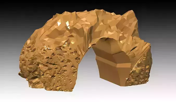 Aquarium-Ornaments fourth cave Free 3D print model