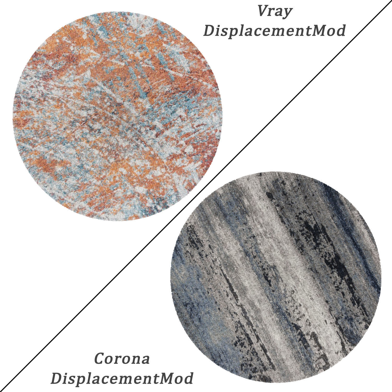 Round Rug Set 100 3D model_1