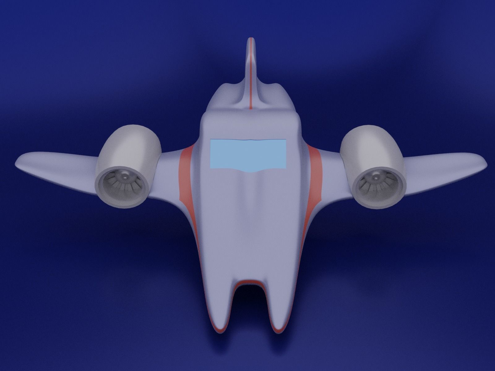 Spaceship Free low-poly 3D model_1