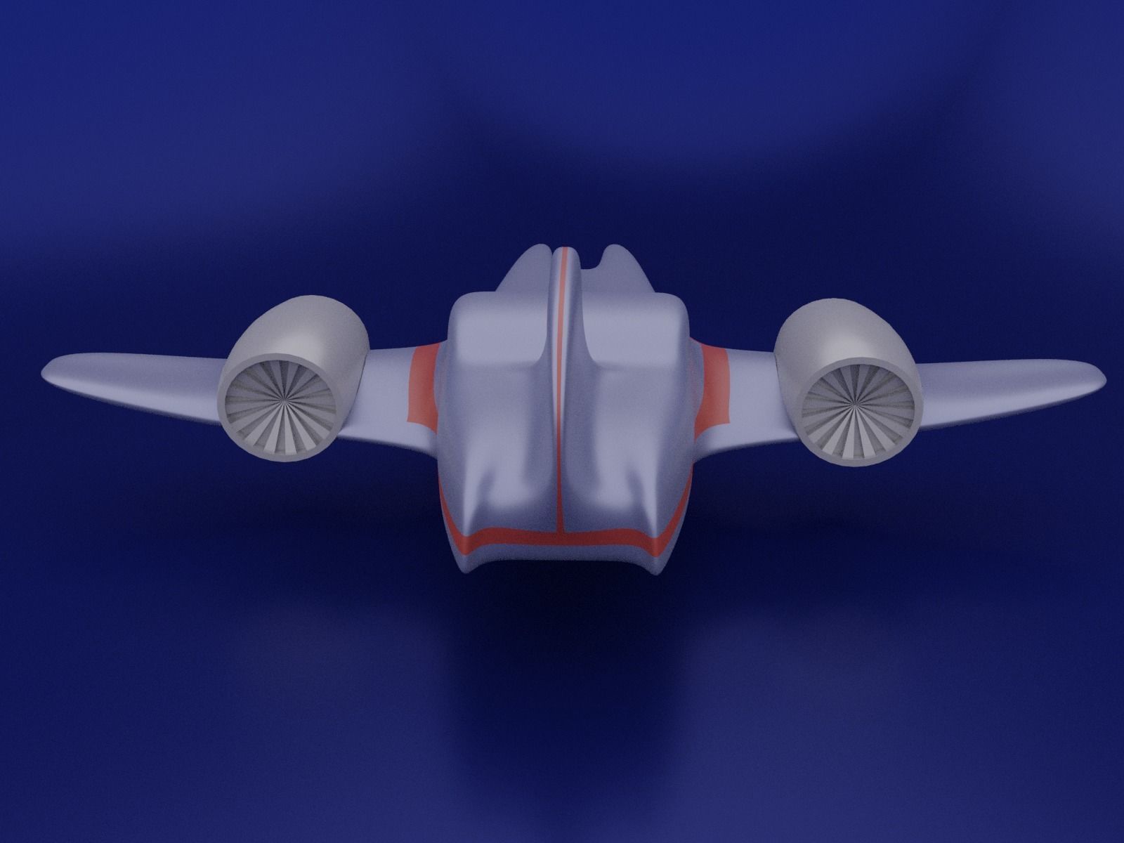 Spaceship Free low-poly 3D model_2