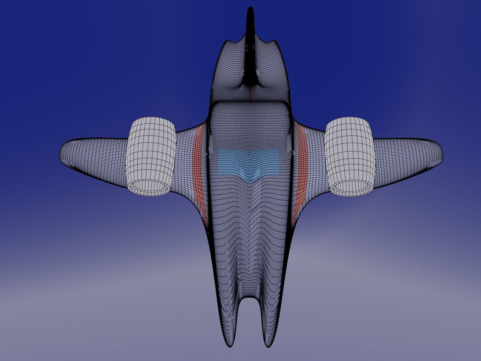 Spaceship Free low-poly 3D model_6