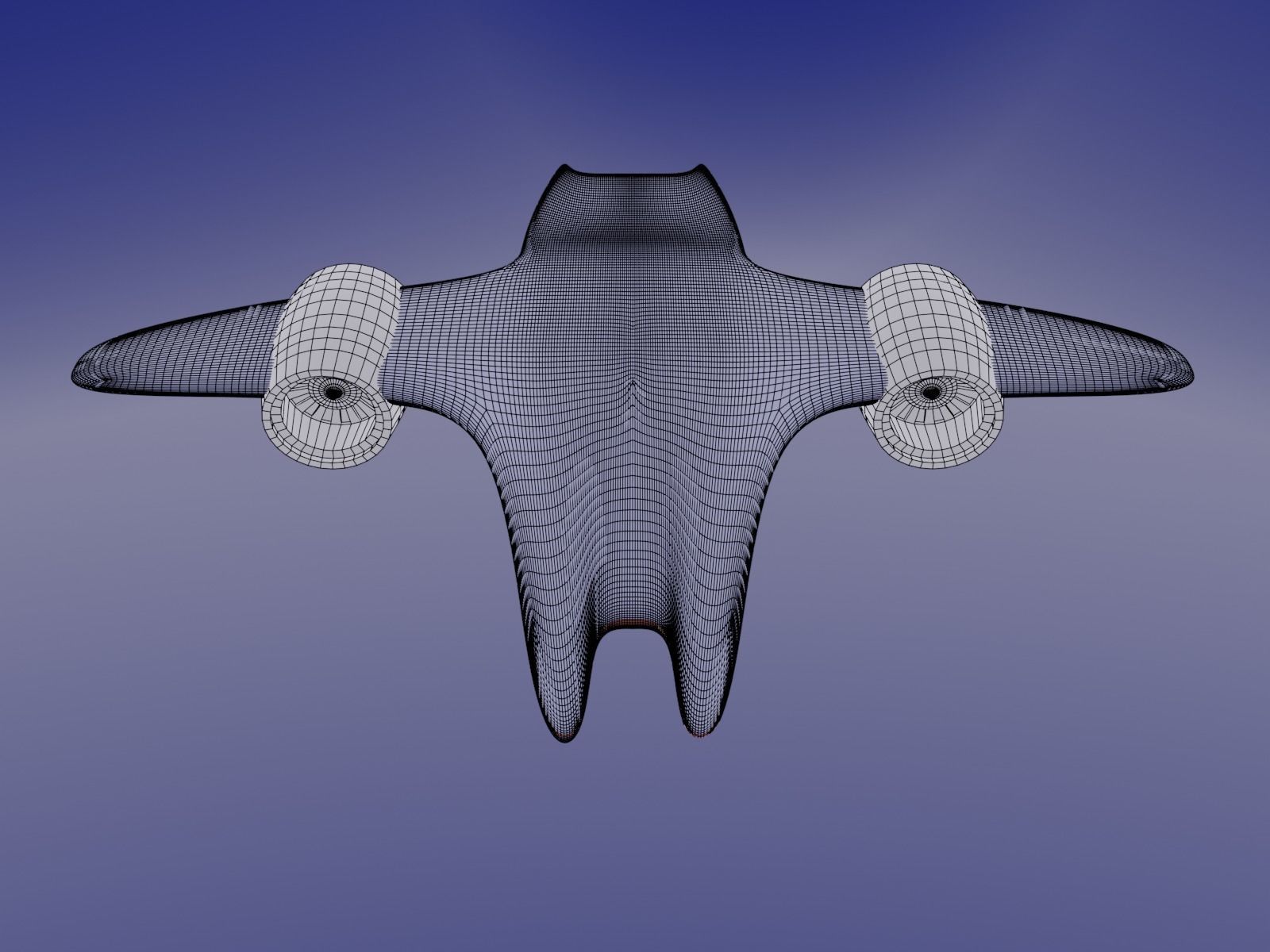 Spaceship Free low-poly 3D model_5