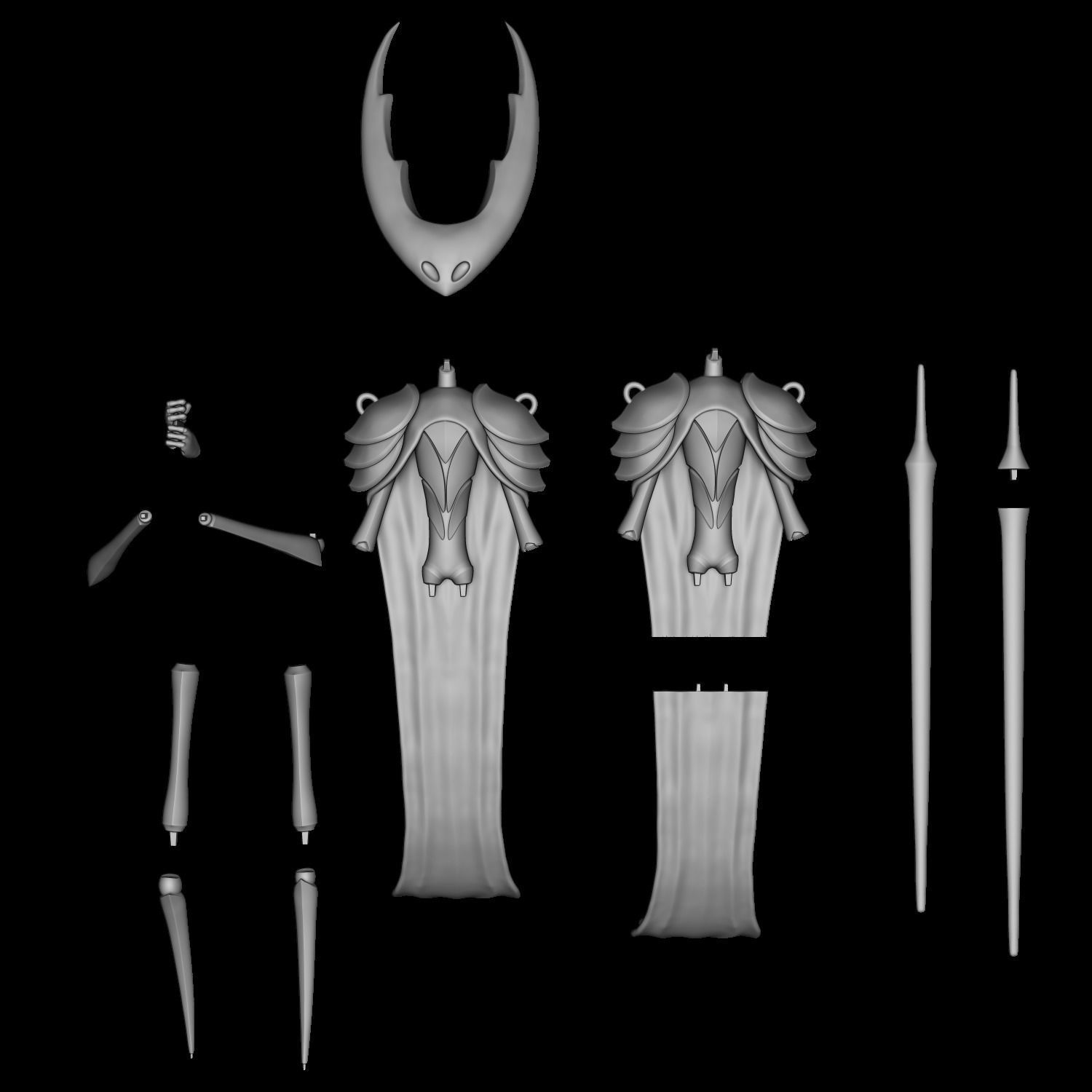 Hollow Knight pack 3D print model_7