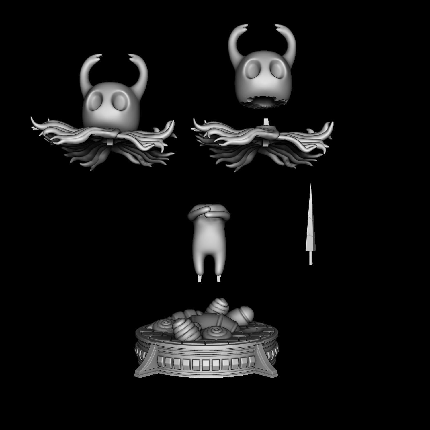 Hollow Knight pack 3D print model_3