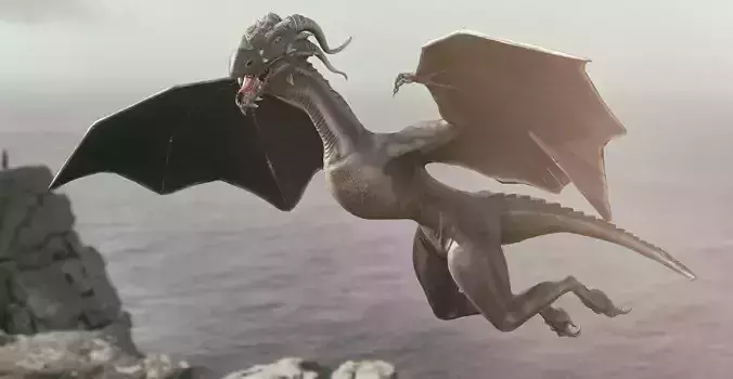 Dragon-2309 bat with wings