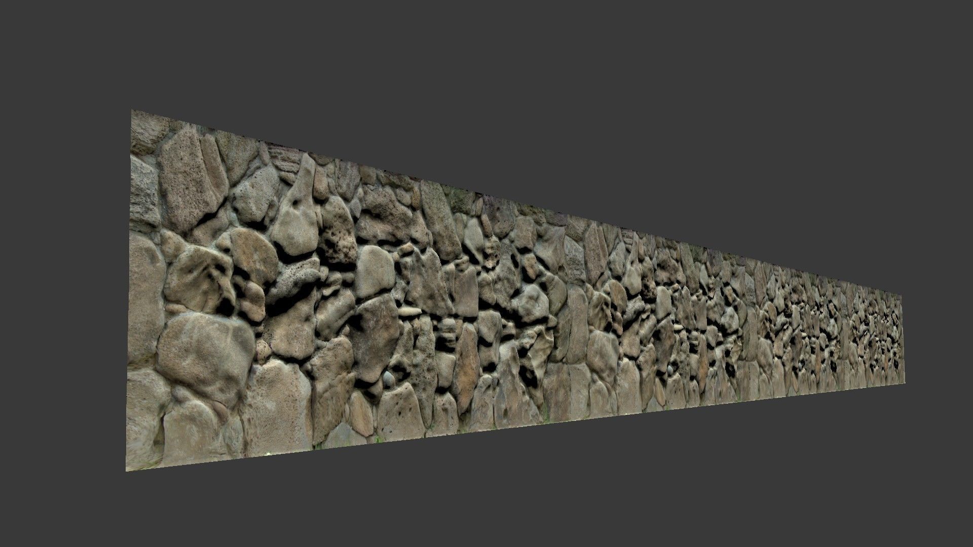 Lava Rock Wall 3D model_3