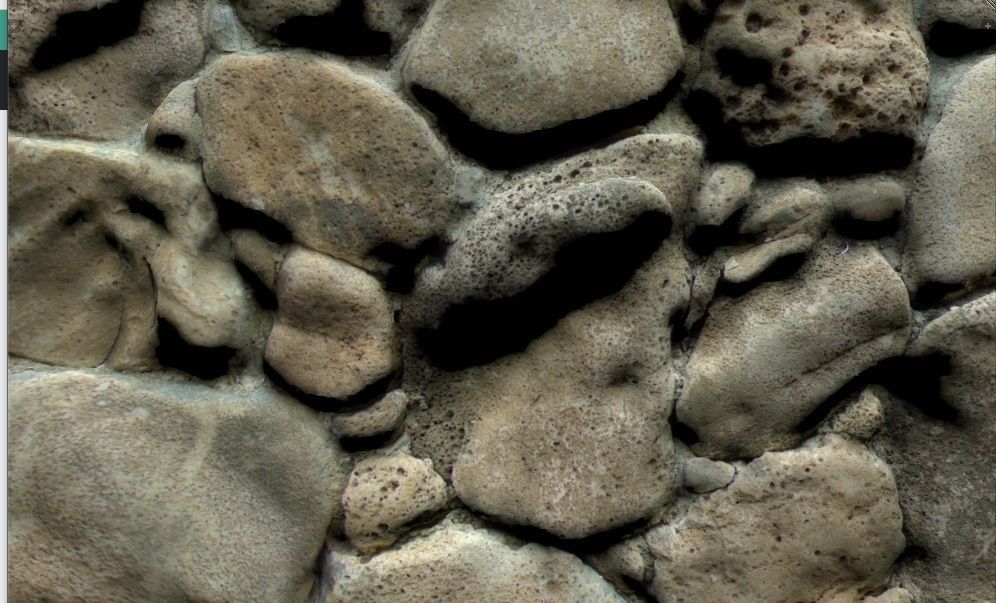 Lava Rock Wall 3D model_10