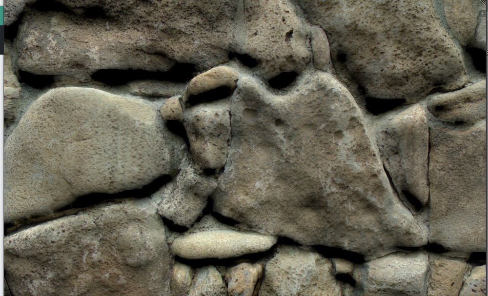 Lava Rock Wall 3D model_2