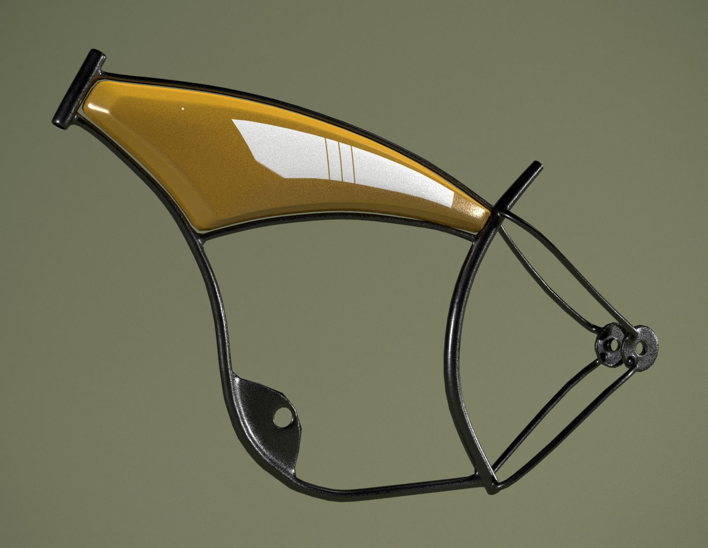 Bicycle Pack Low-poly 3D model_1