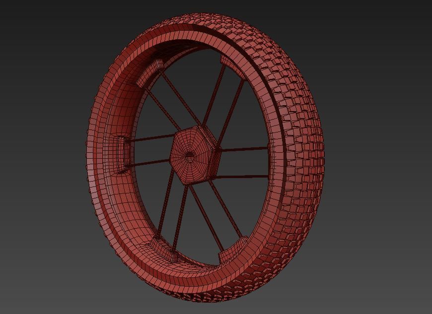 Bicycle Pack Low-poly 3D model_9