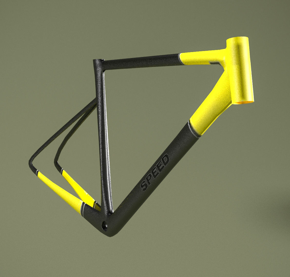 Bicycle Pack Low-poly 3D model_3