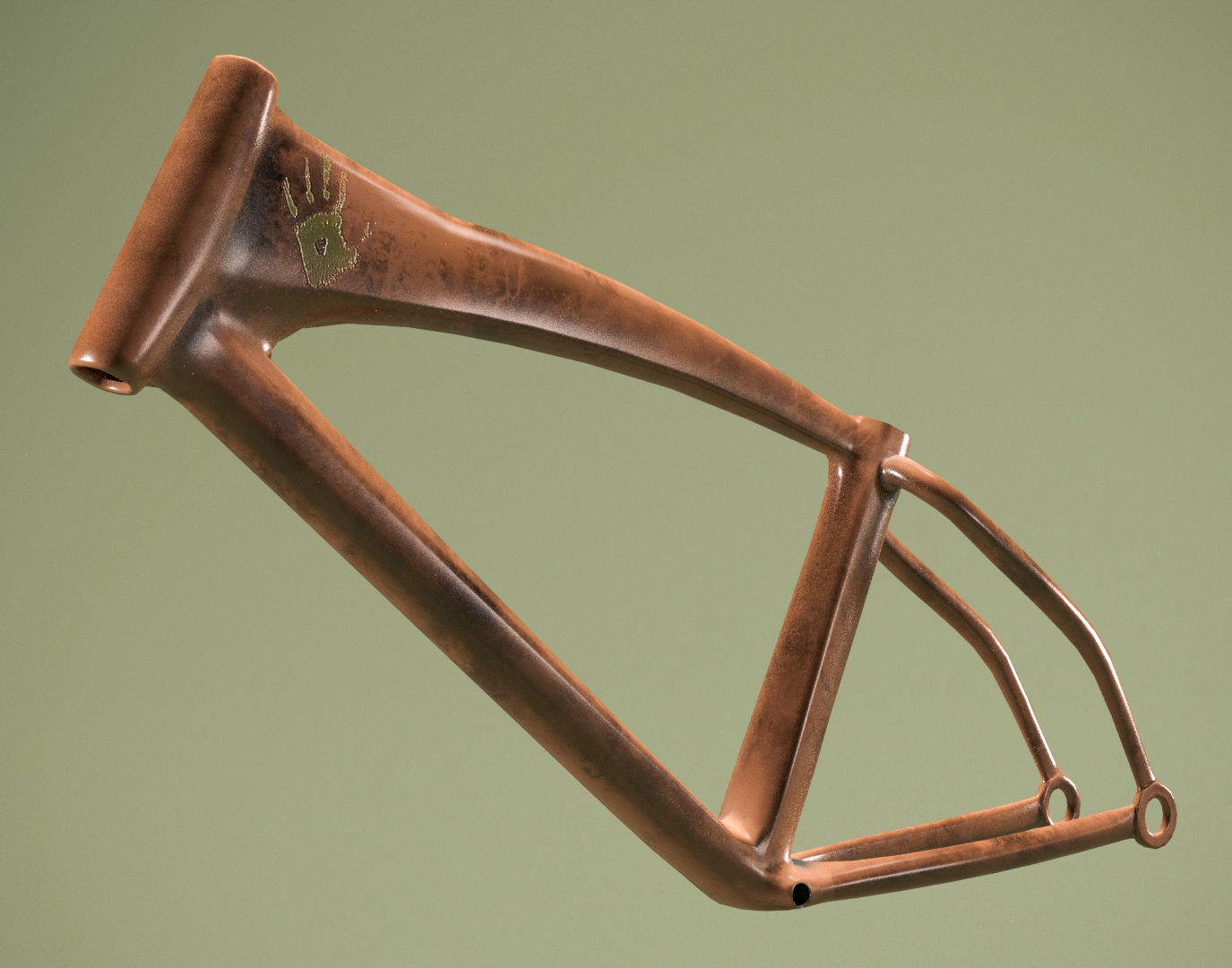 Bicycle Pack Low-poly 3D model_2