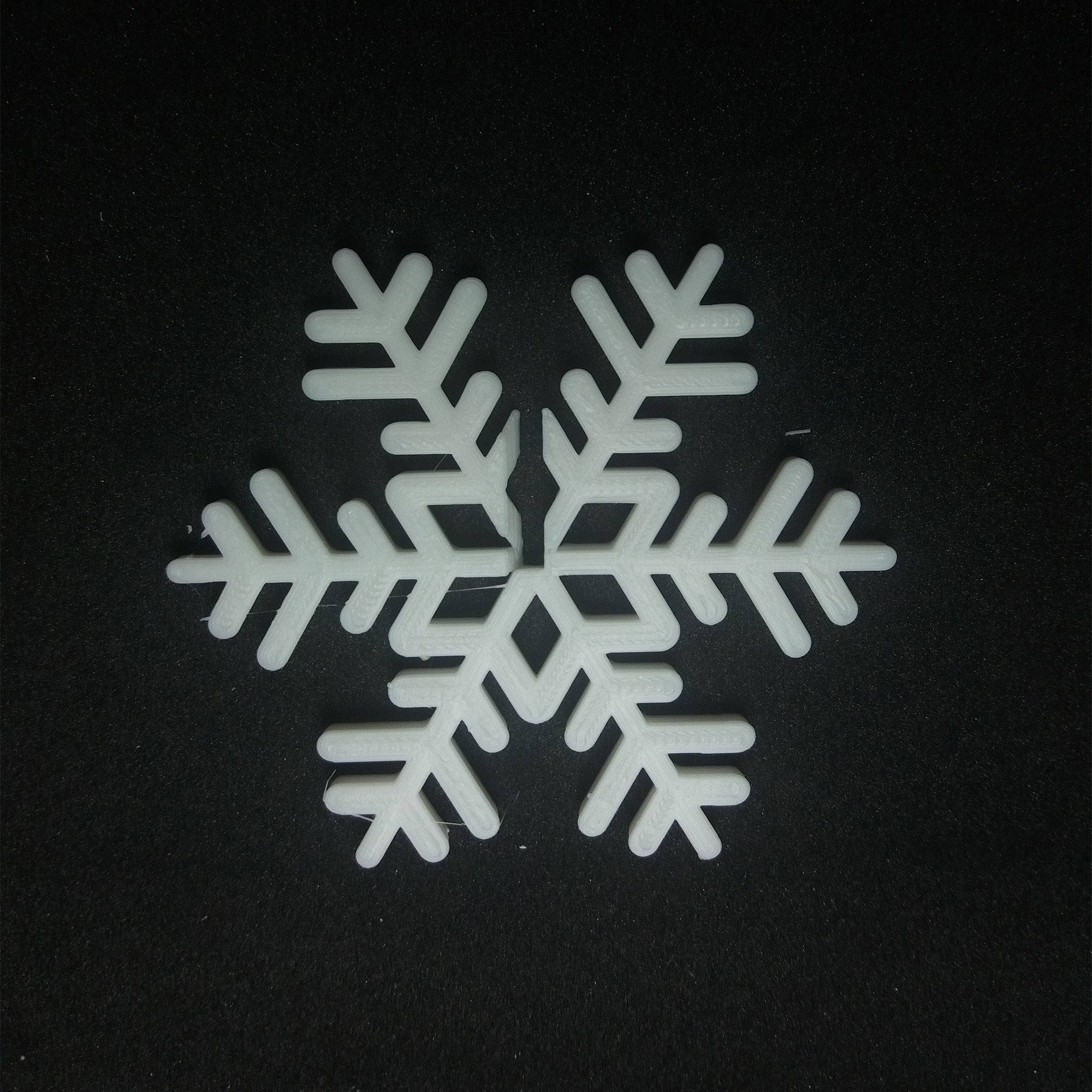 Snowflake ball 3D print model_2
