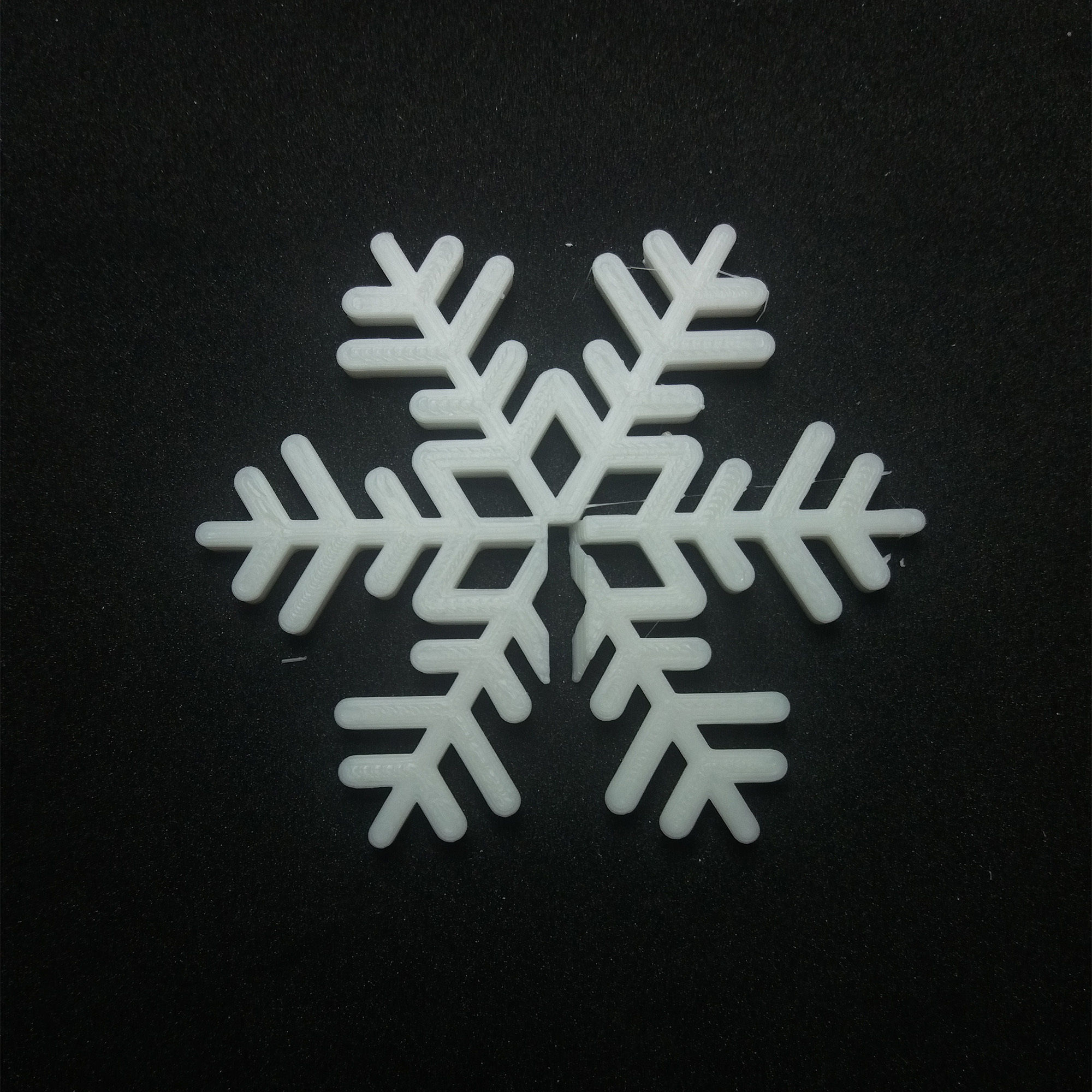 Snowflake ball 3D print model_1