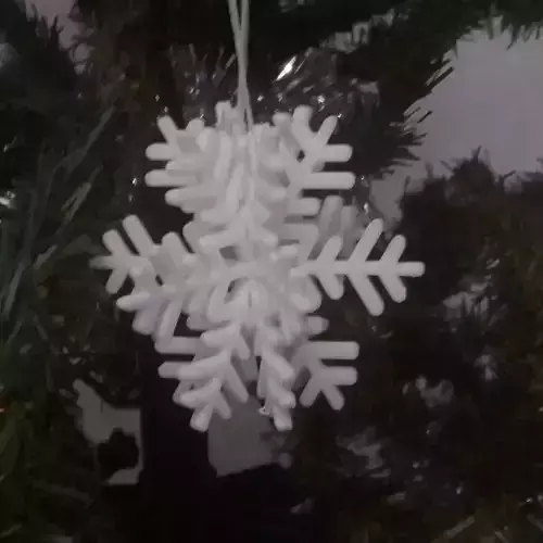 Snowflake ball 3D print model