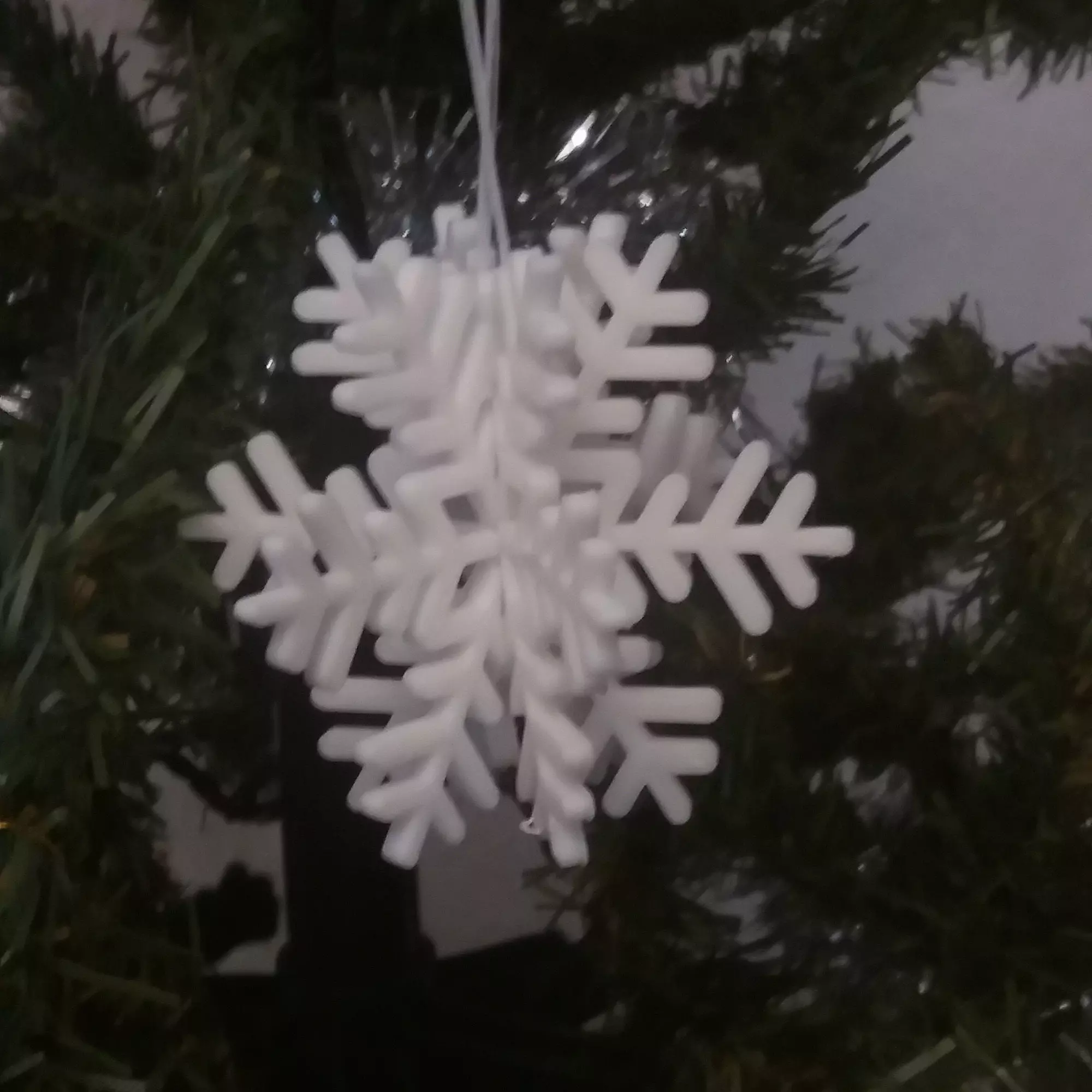 Snowflake ball 3D print model_0