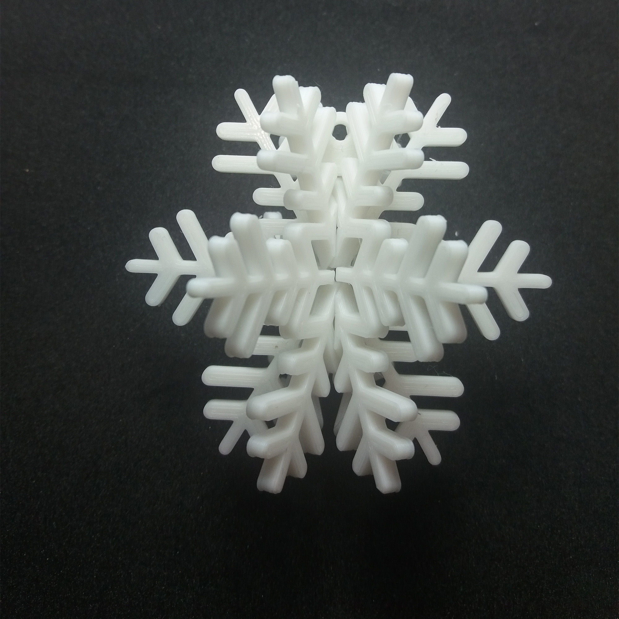 Snowflake ball 3D print model_4