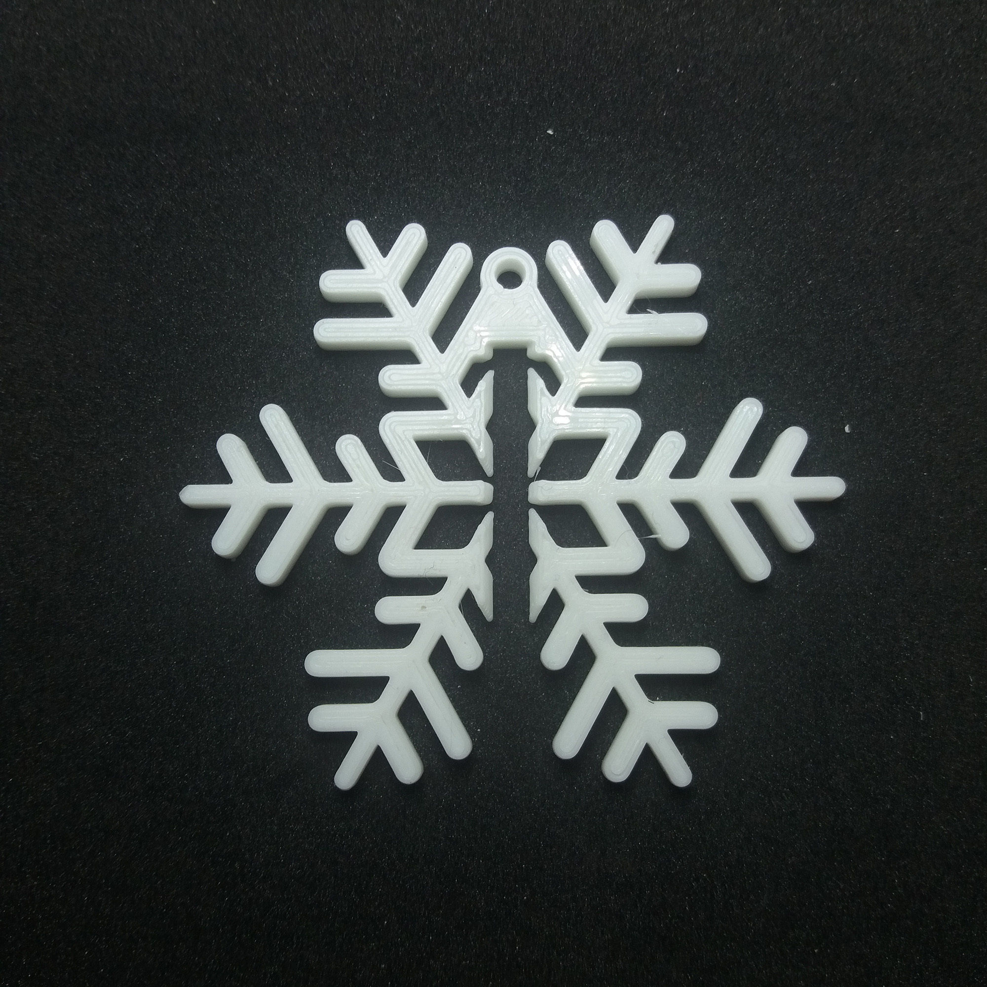 Snowflake ball 3D print model_3