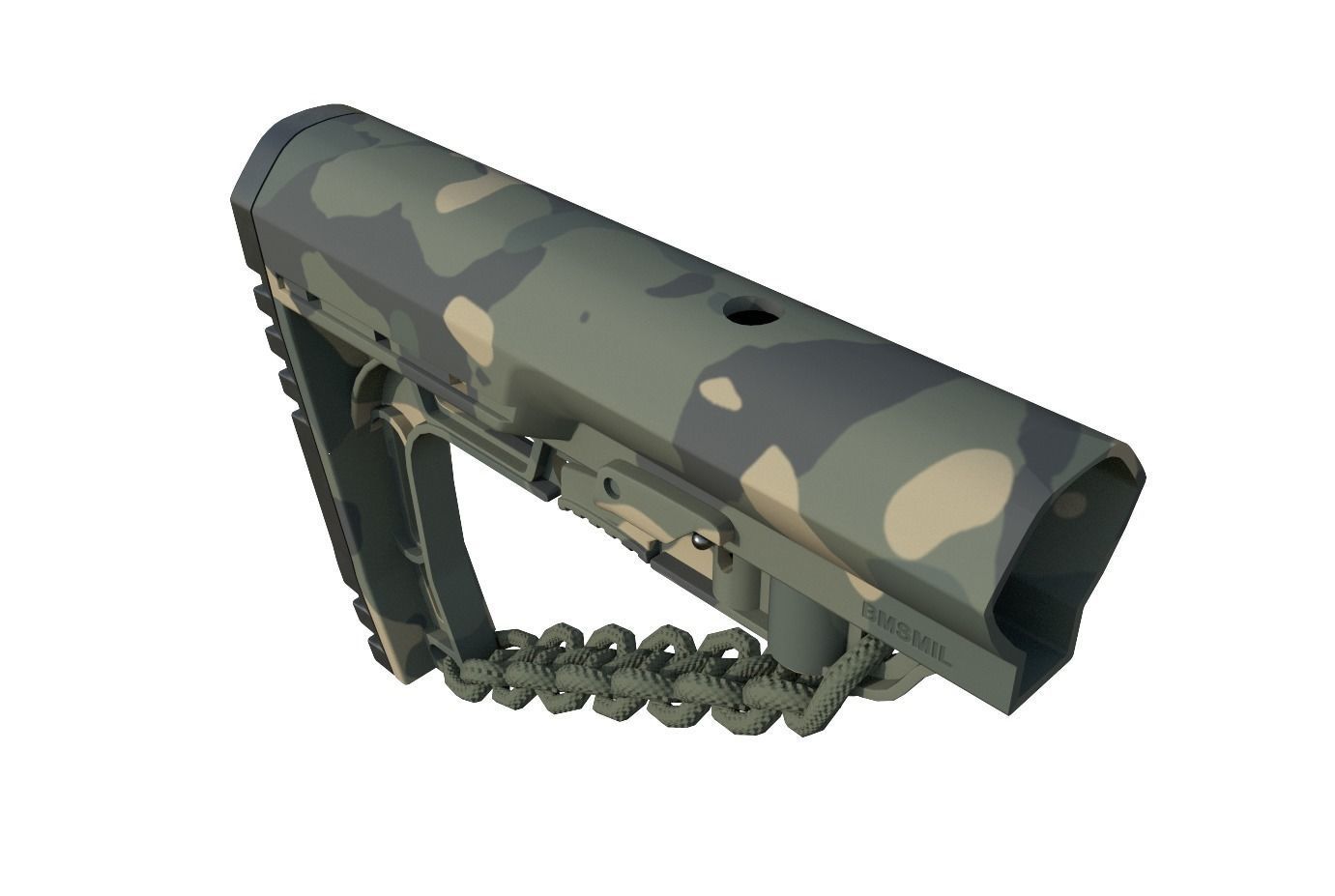 Mission First Tactical AR15 BattleLink Minimalist Stock PBR  Low-poly 3D model_12