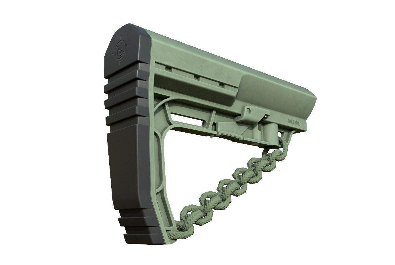 Mission First Tactical AR15 BattleLink Minimalist Stock PBR  Low-poly 3D model_15