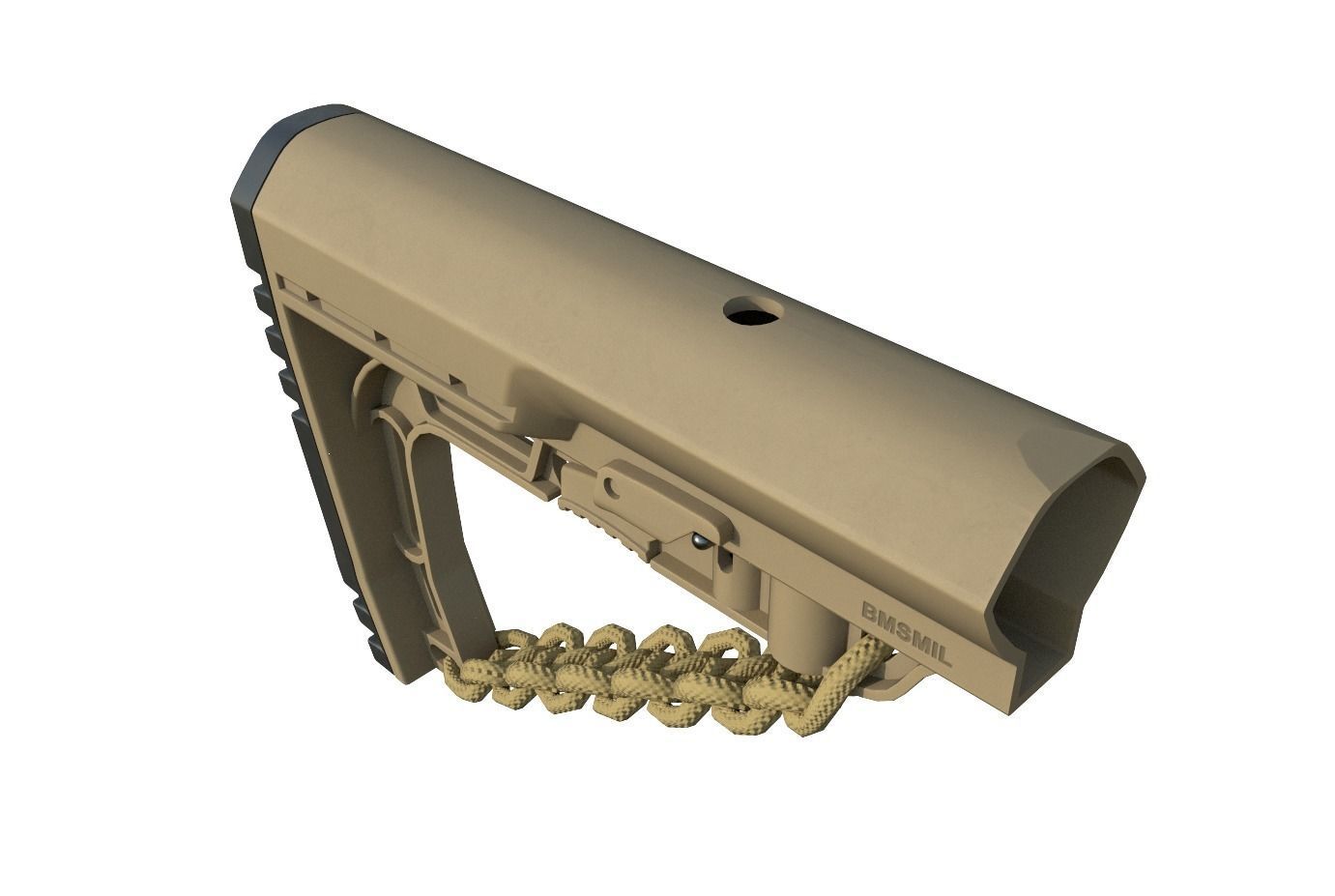 Mission First Tactical AR15 BattleLink Minimalist Stock PBR  Low-poly 3D model_38