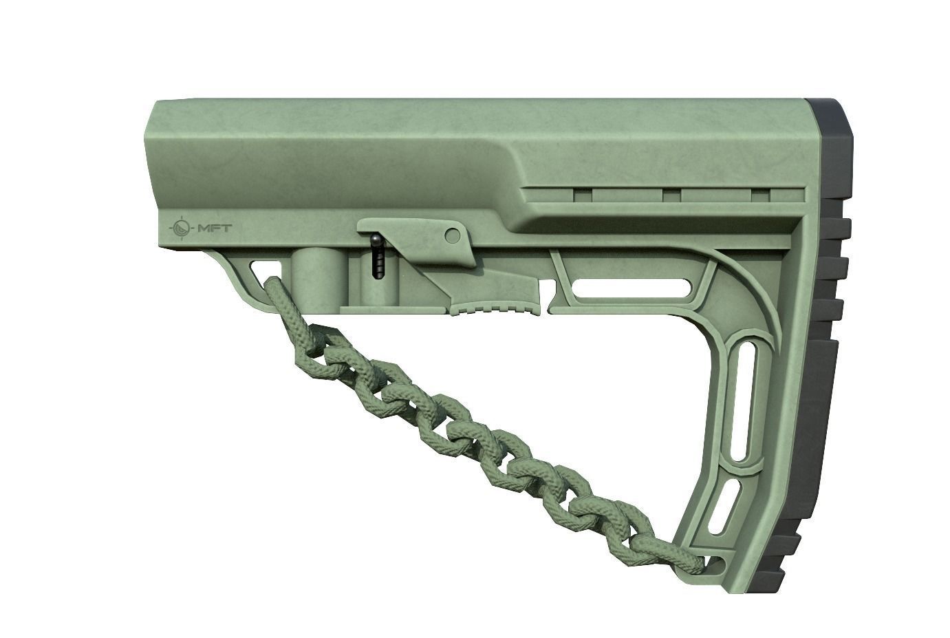 Mission First Tactical AR15 BattleLink Minimalist Stock PBR  Low-poly 3D model_14