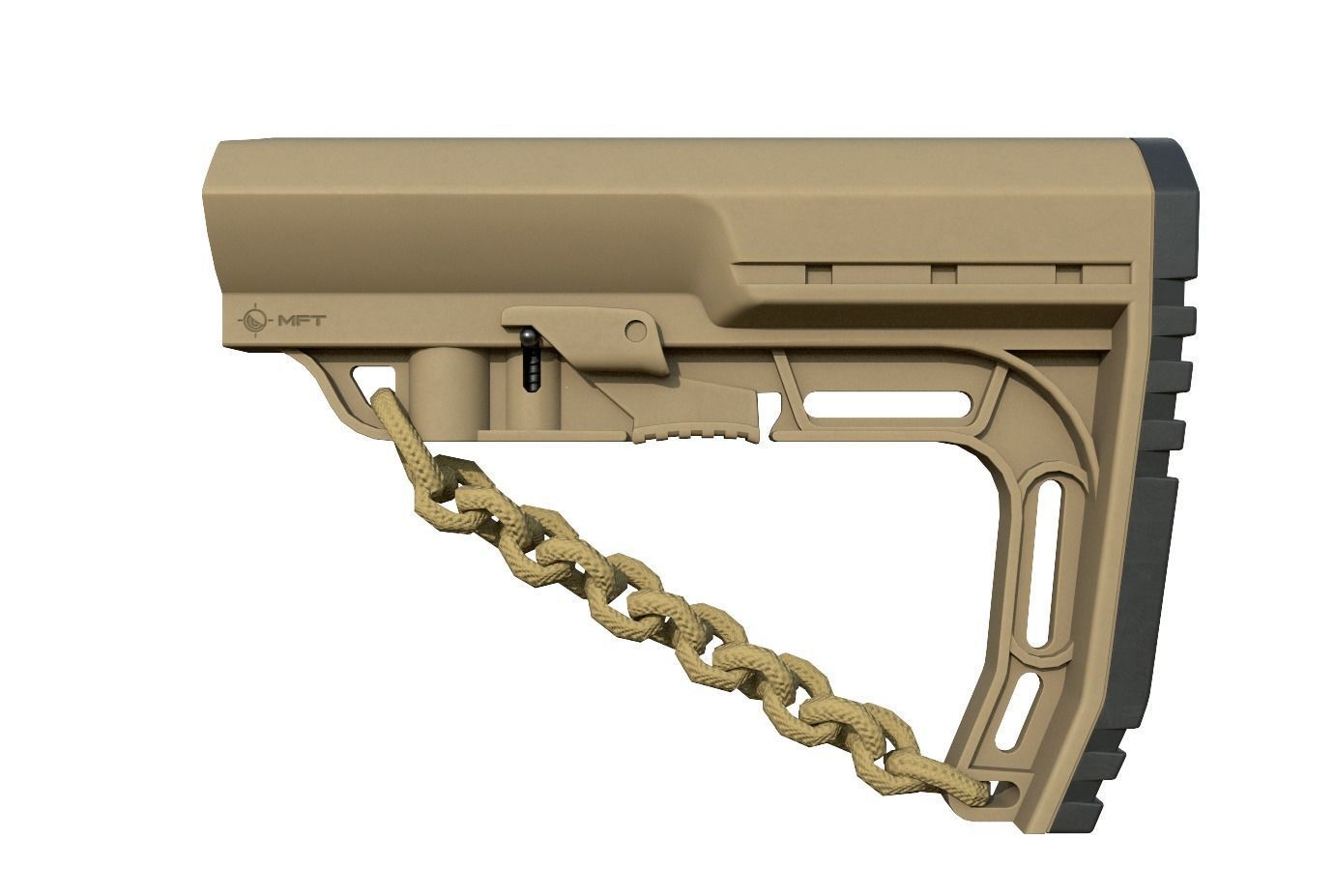 Mission First Tactical AR15 BattleLink Minimalist Stock PBR  Low-poly 3D model_36