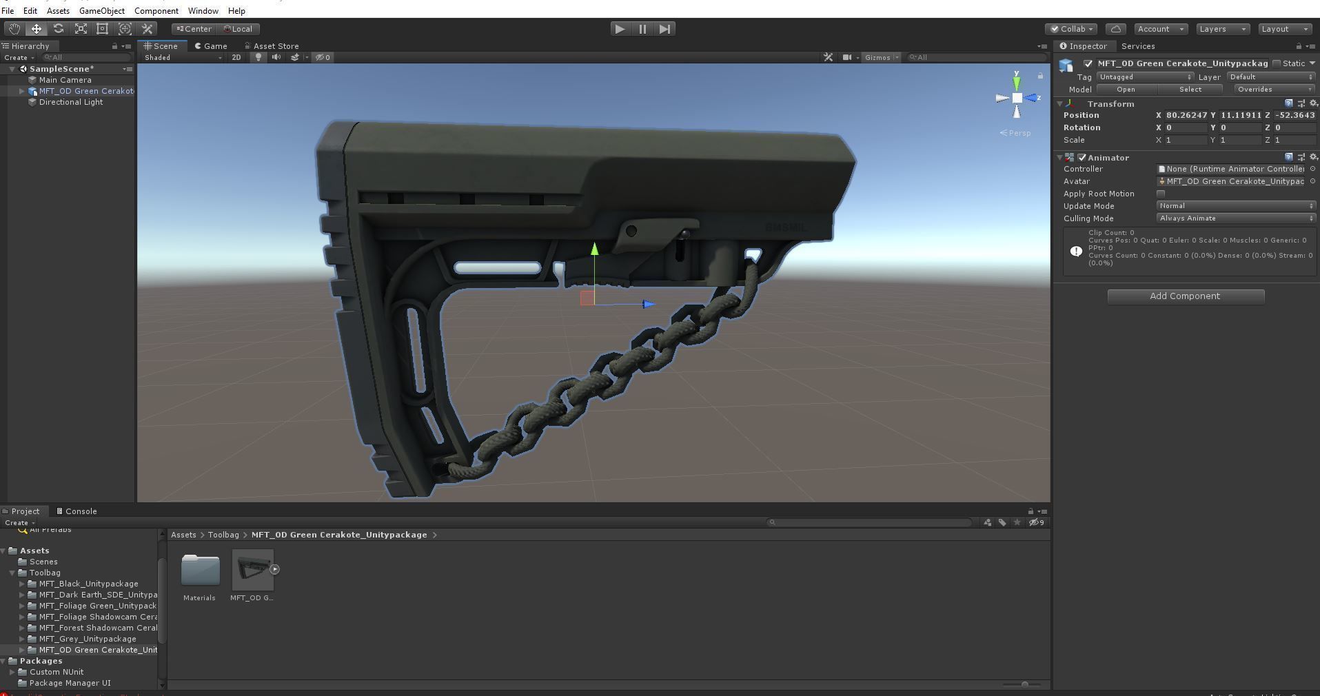 Mission First Tactical AR15 BattleLink Minimalist Stock PBR  Low-poly 3D model_46