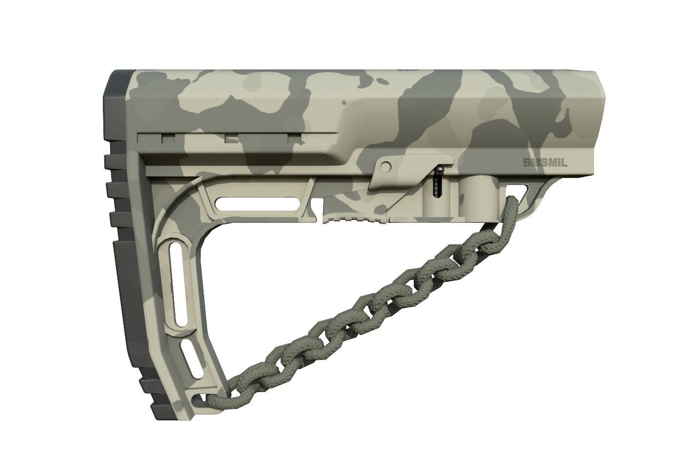 Mission First Tactical AR15 BattleLink Minimalist Stock PBR  Low-poly 3D model_23