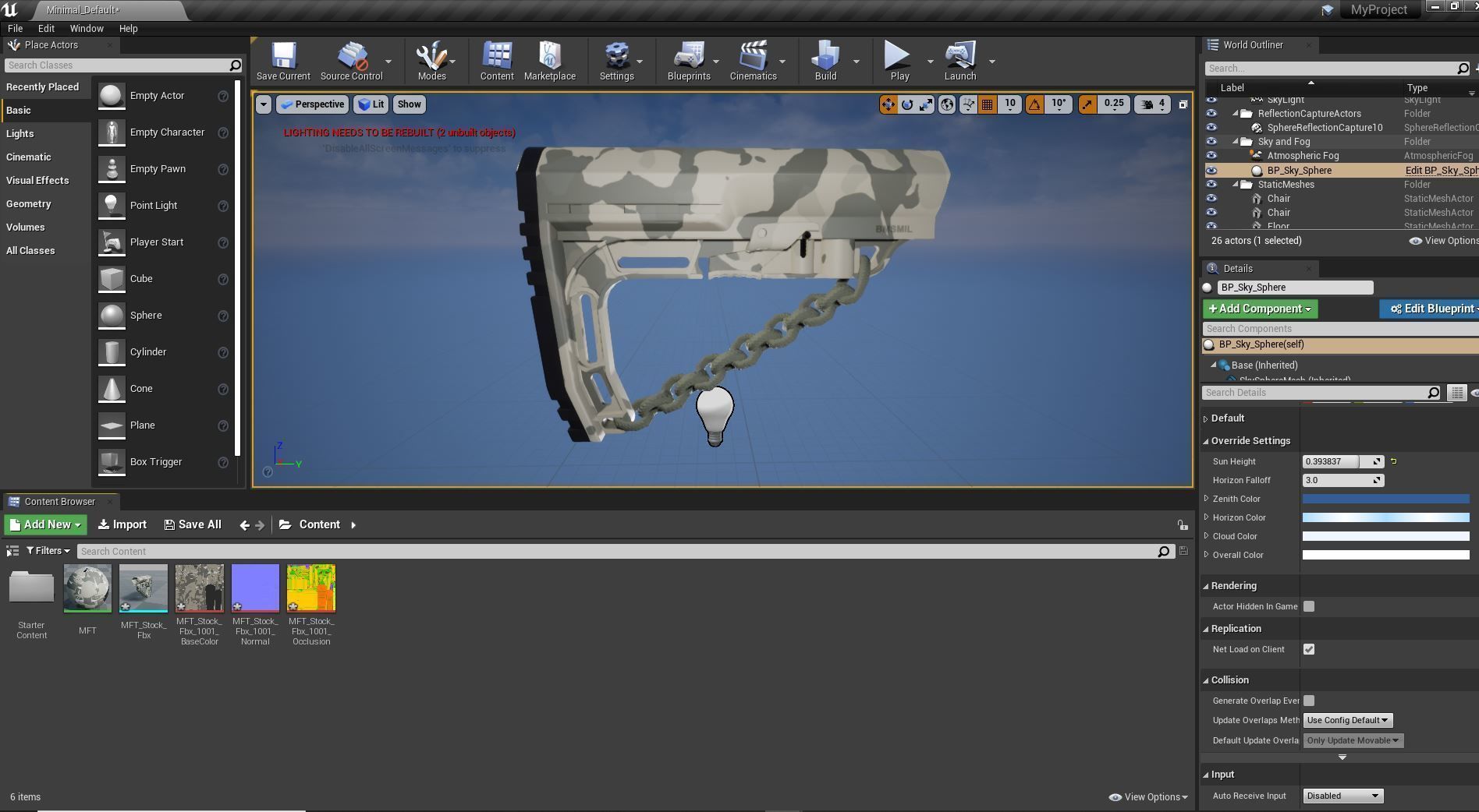 Mission First Tactical AR15 BattleLink Minimalist Stock PBR  Low-poly 3D model_50