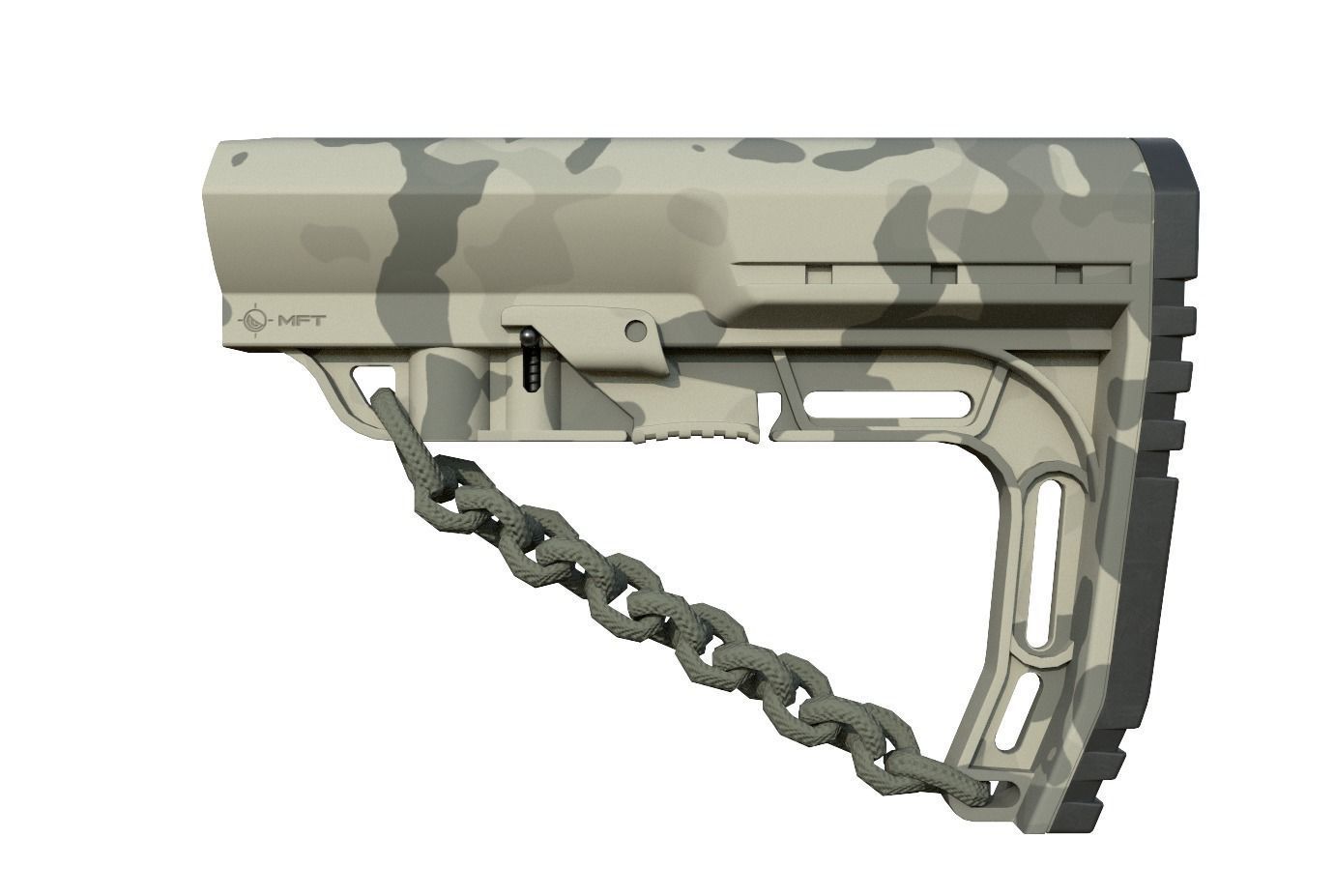 Mission First Tactical AR15 BattleLink Minimalist Stock PBR  Low-poly 3D model_24