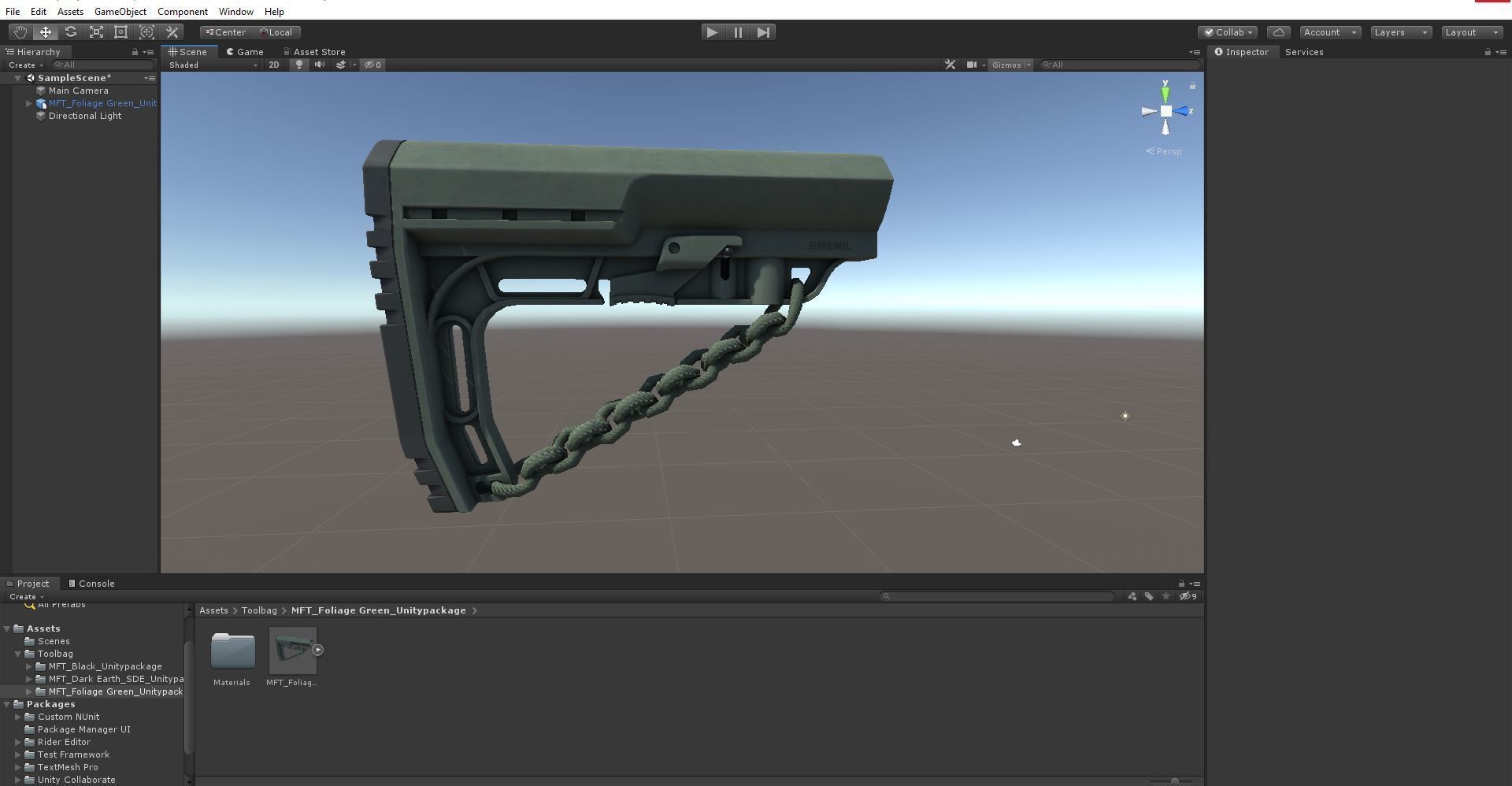 Mission First Tactical AR15 BattleLink Minimalist Stock PBR  Low-poly 3D model_42