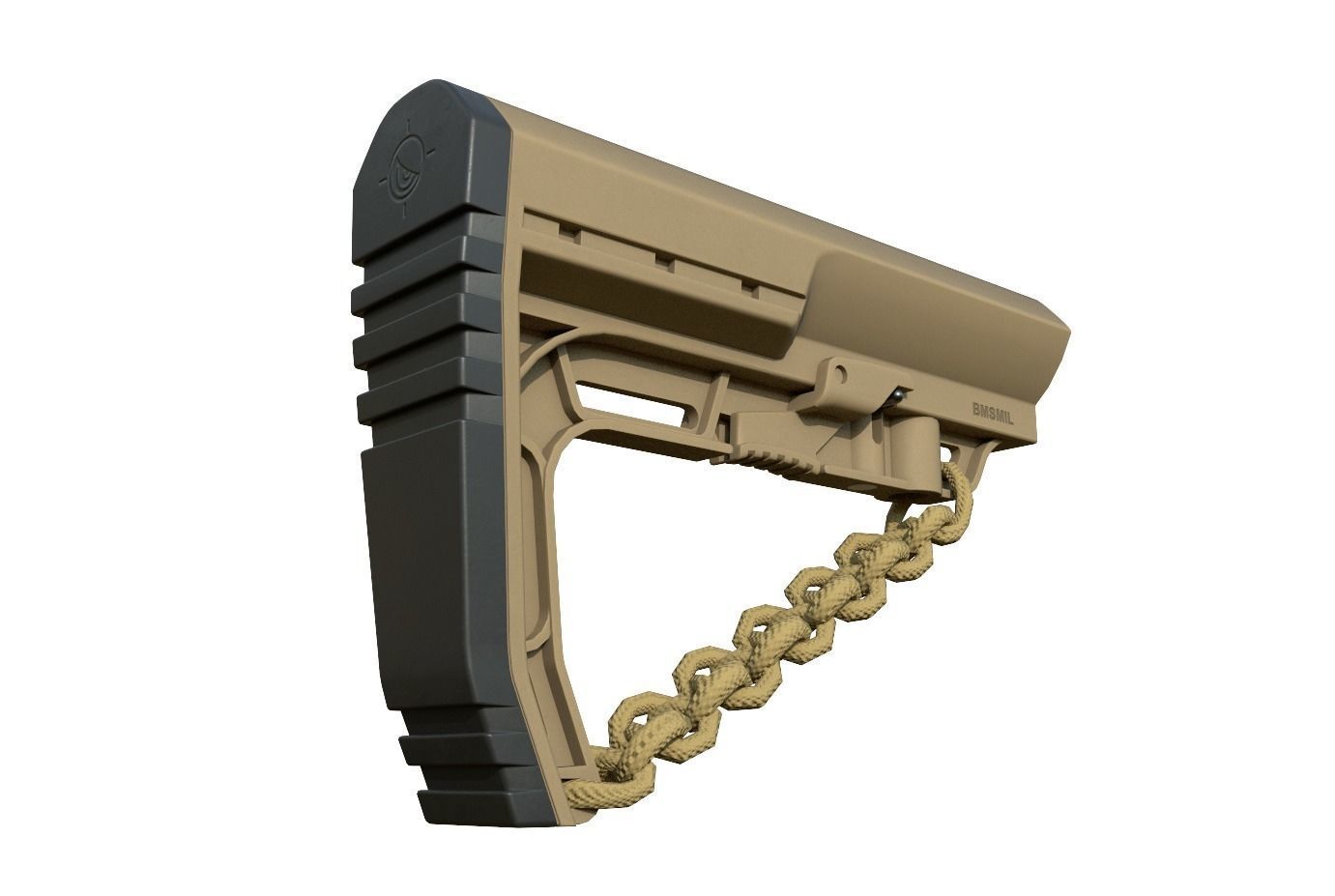 Mission First Tactical AR15 BattleLink Minimalist Stock PBR  Low-poly 3D model_37