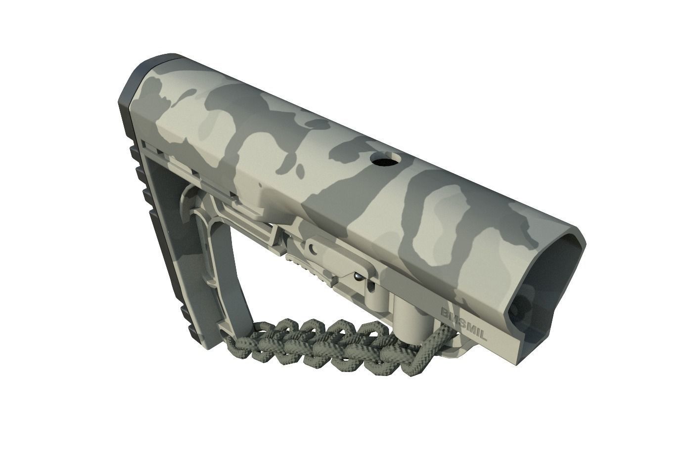 Mission First Tactical AR15 BattleLink Minimalist Stock PBR  Low-poly 3D model_26