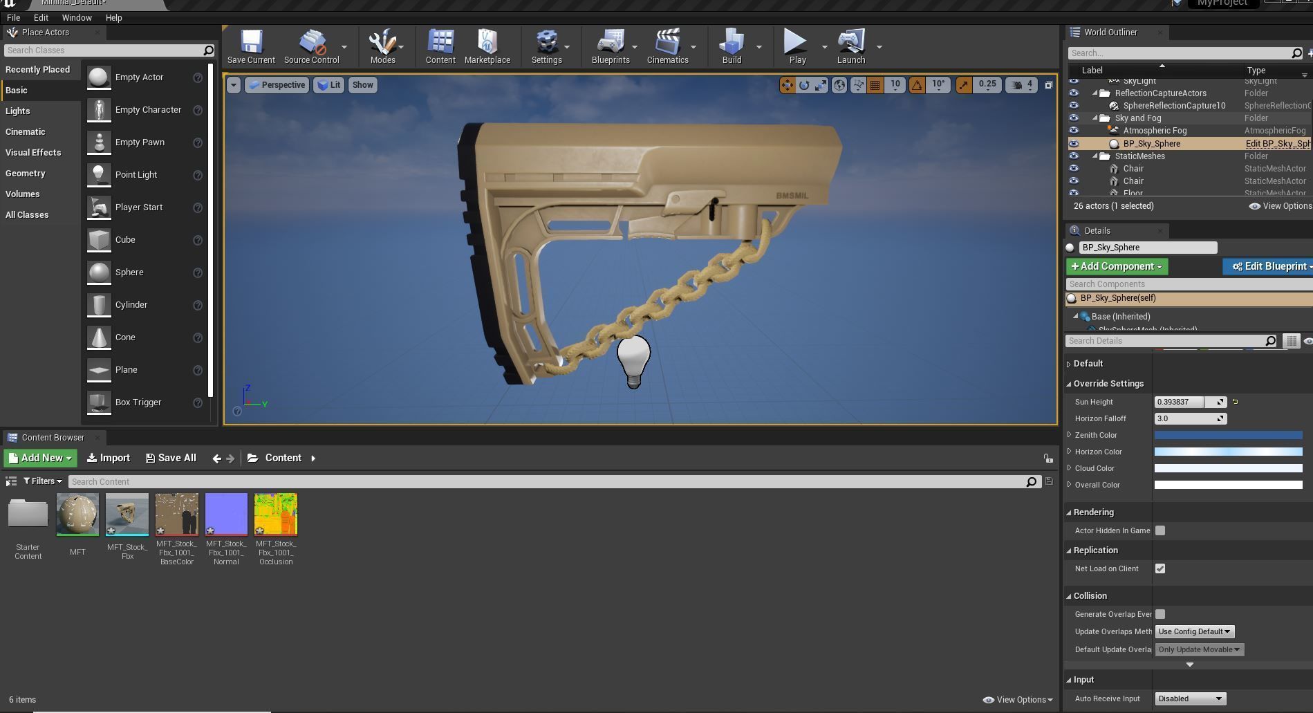 Mission First Tactical AR15 BattleLink Minimalist Stock PBR  Low-poly 3D model_48