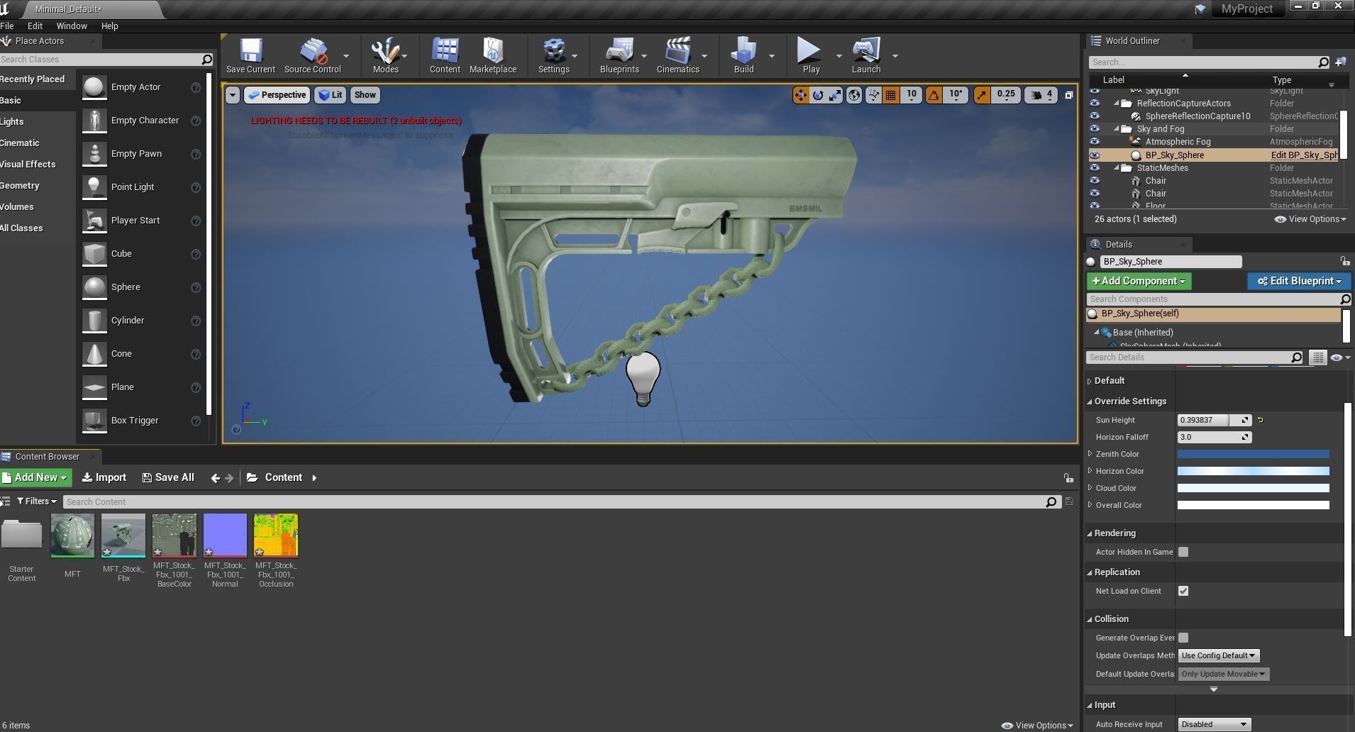 Mission First Tactical AR15 BattleLink Minimalist Stock PBR  Low-poly 3D model_49