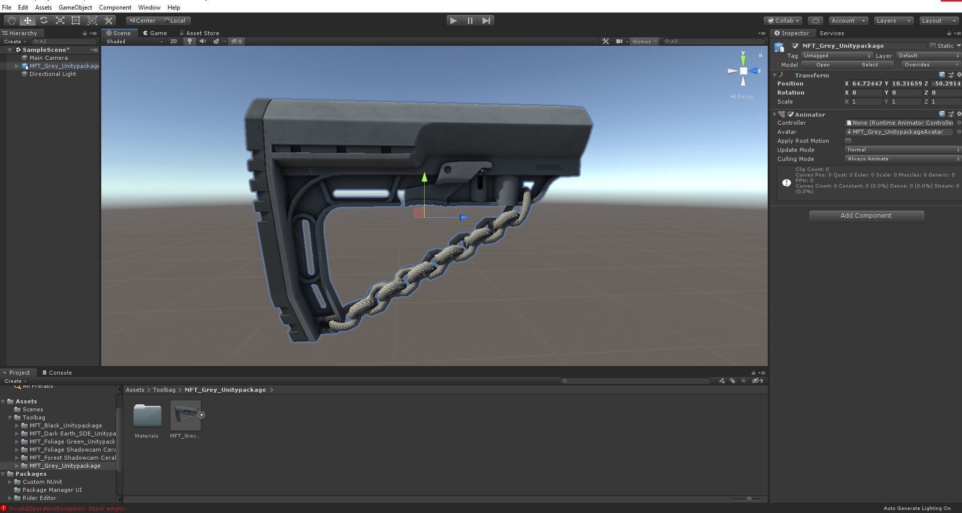 Mission First Tactical AR15 BattleLink Minimalist Stock PBR  Low-poly 3D model_45