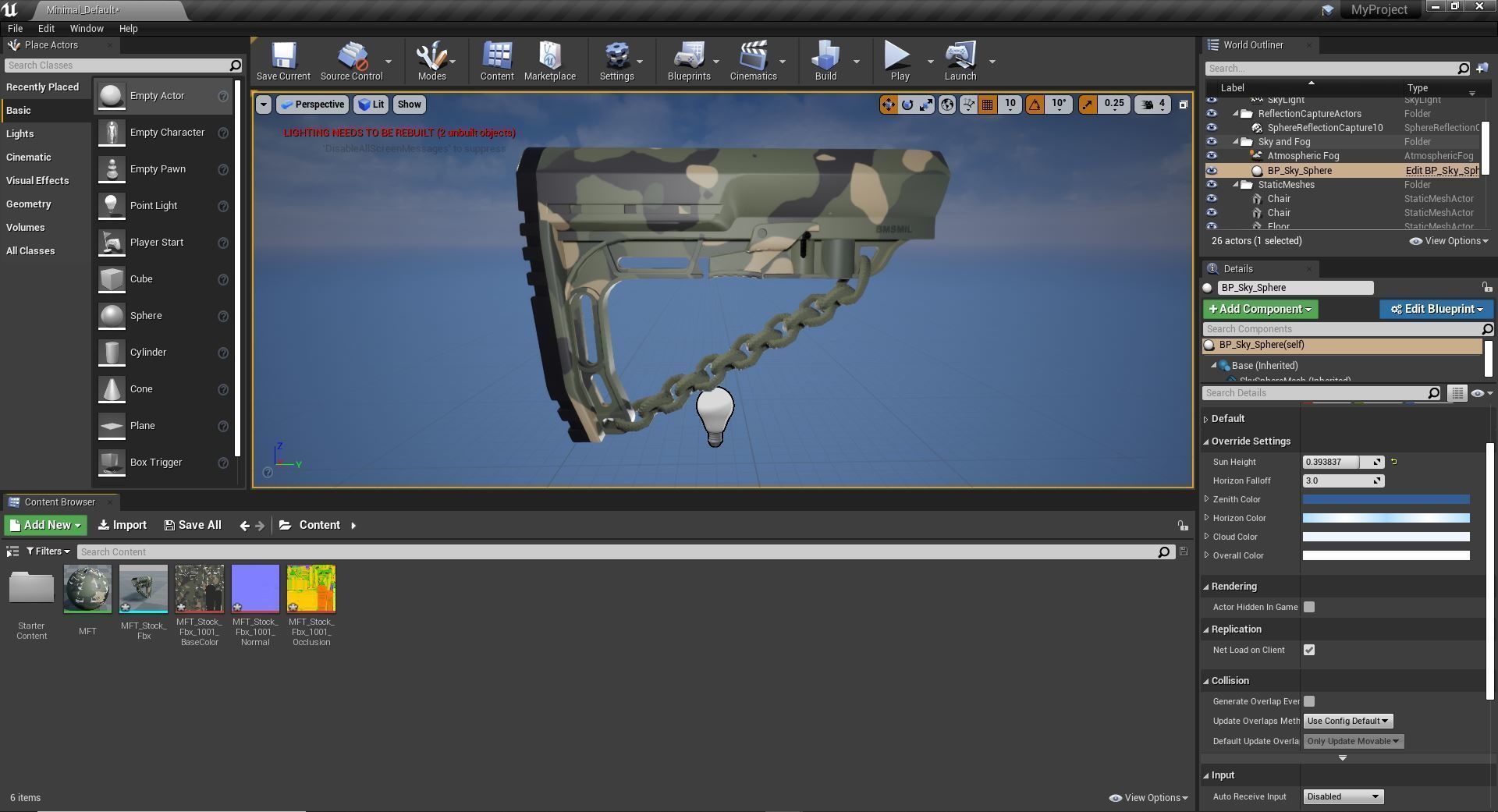 Mission First Tactical AR15 BattleLink Minimalist Stock PBR  Low-poly 3D model_51