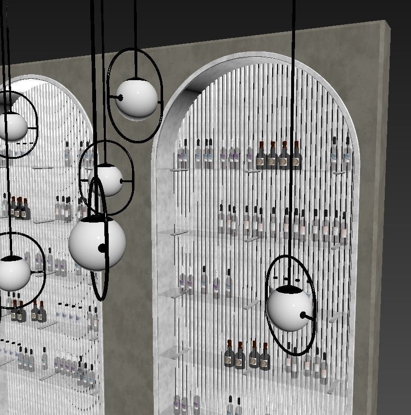 Loft  bar 3D model_7