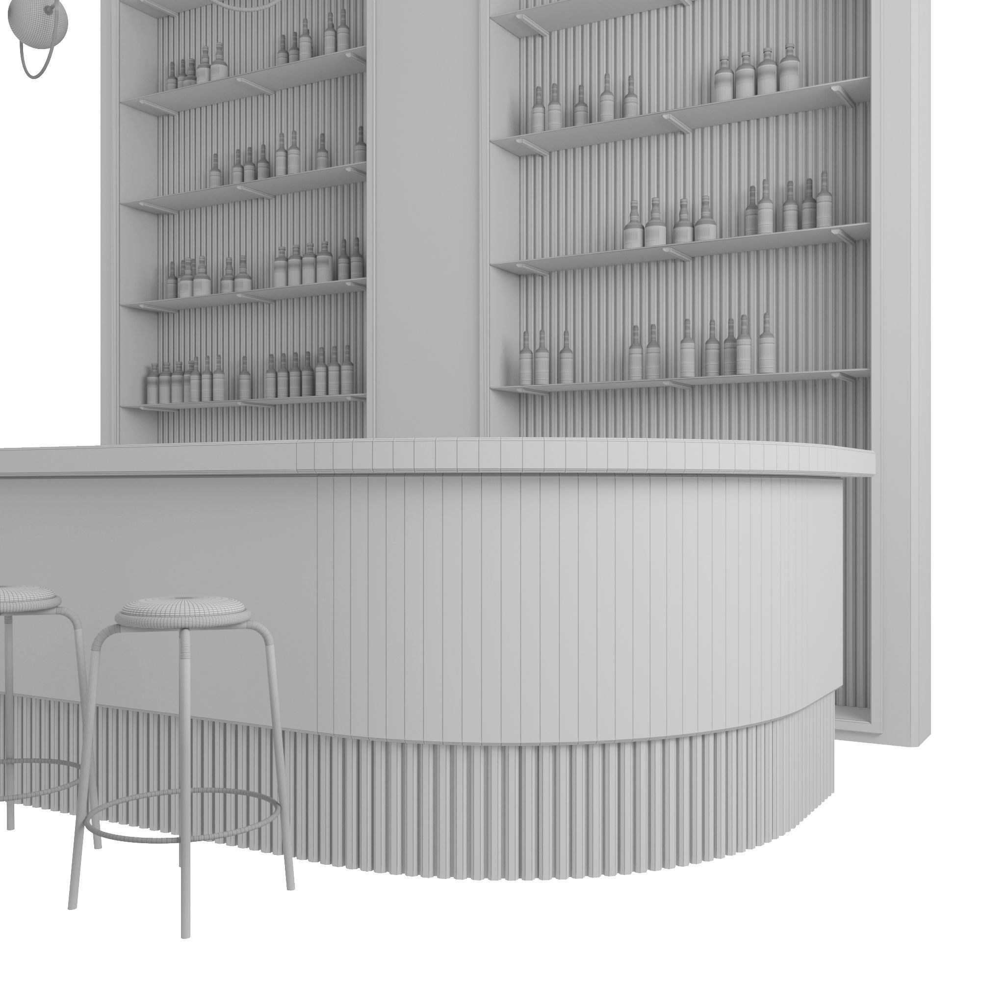 Loft  bar 3D model_5