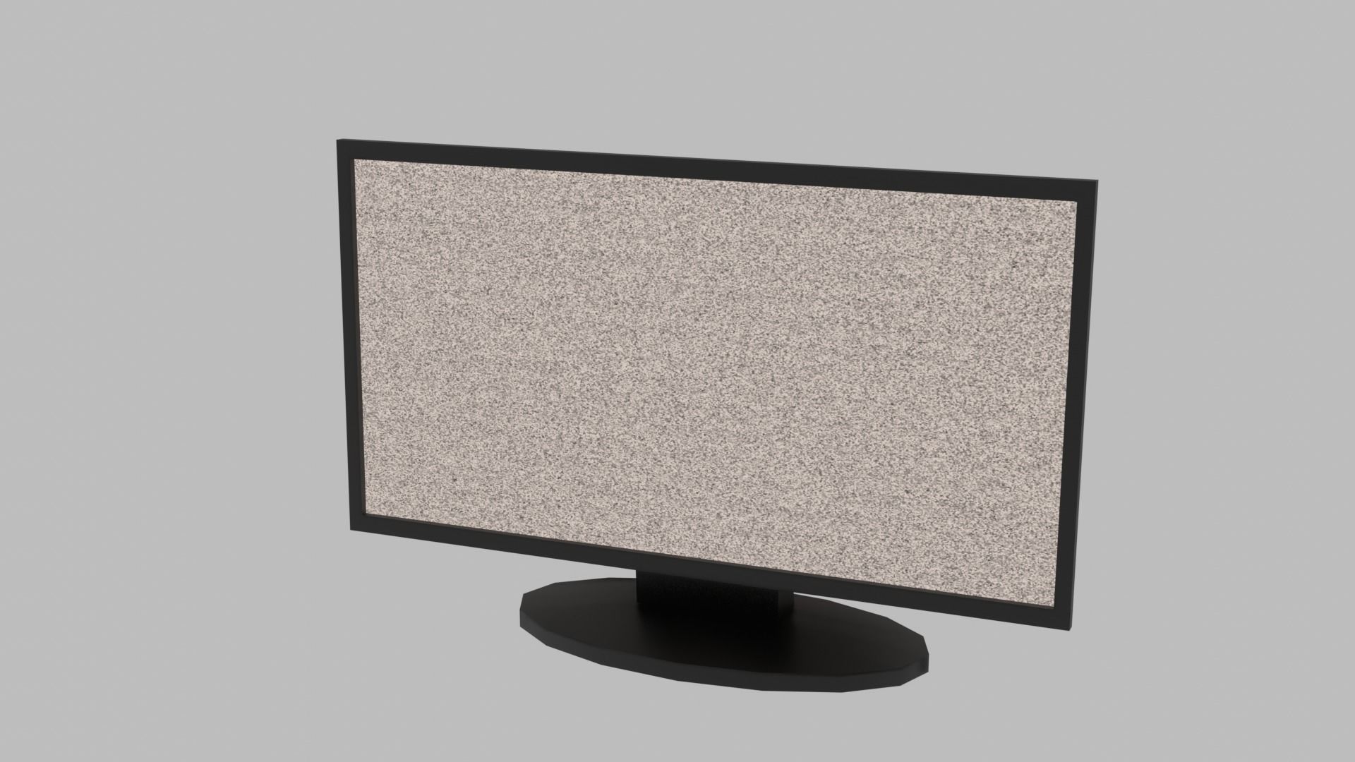 PC AND MONITOR Low-poly 3D model_3